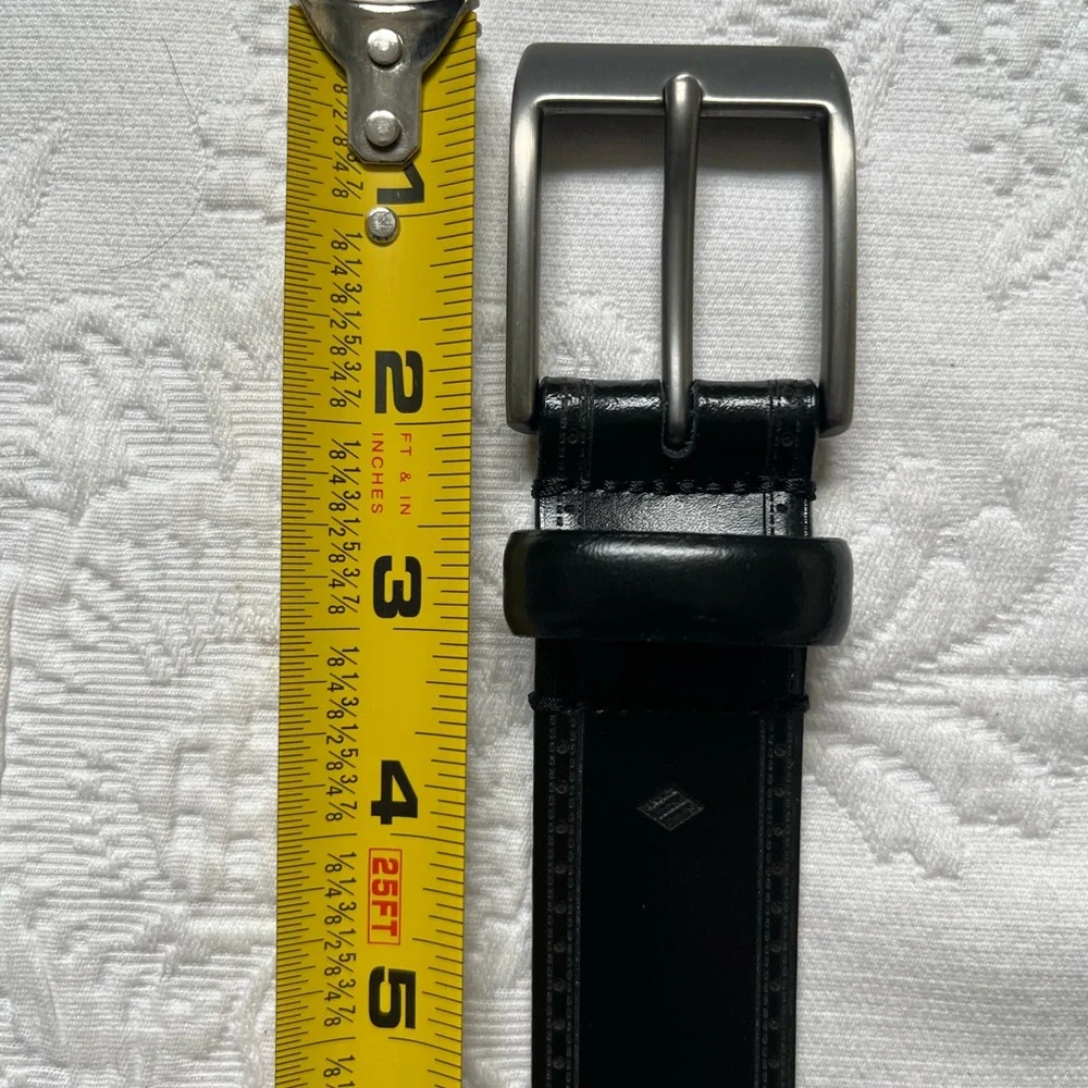 NEW Men’s Wearhouse Black Genuine Leather Italy Belt Size 36